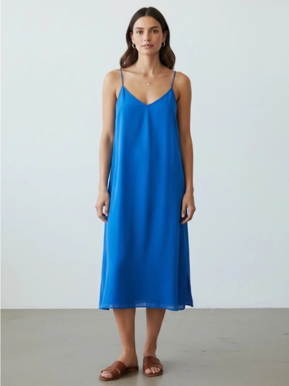 J.Crew Electric Blue Racer Back Dress w/Pockets
